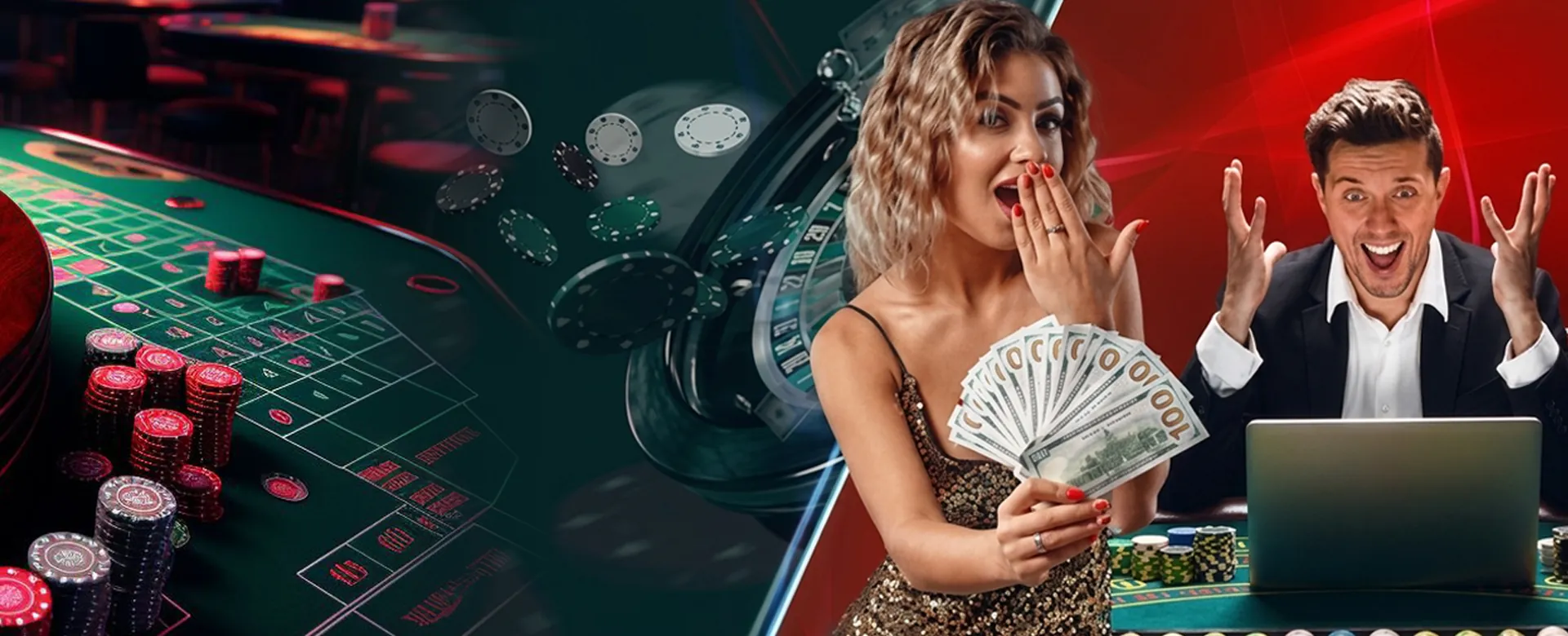 Luxurious oktt ph casino interior with vibrant lights and happy players